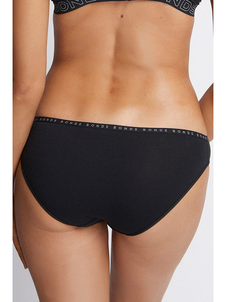 Bonds Hipster Bikini 3-Pack WUFNA Black Womens Underwear