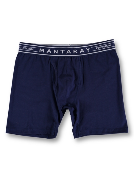 Navy blue Mens Premium Fly Front Mid Length Trunk