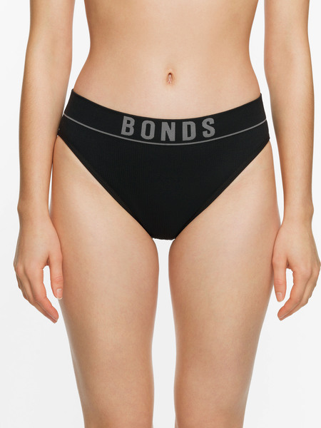 Black Bonds Retro Rib Womens High Bikini