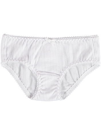 Girls White Underwear