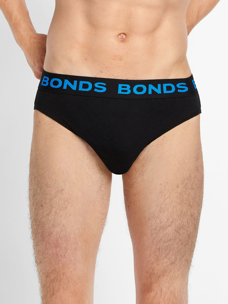 Bonds Men's Everyday Microfibre Trunks 3-Pack - Black