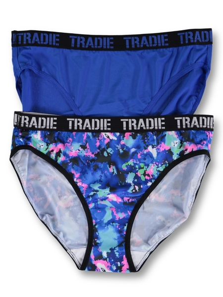 Ladies Tradie 6 Pack Size 18-26 Hi-Kini Underwear Hi Cut Bikini Briefs  Focus (SJ3) - Mixed
