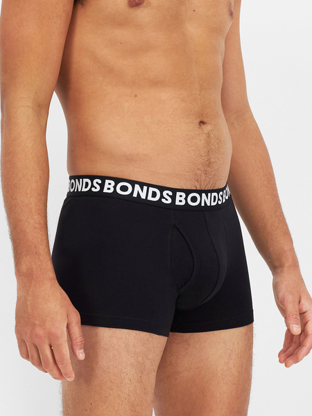 Bonds Everyday Trunk, 3-Pack, Black - Underwear