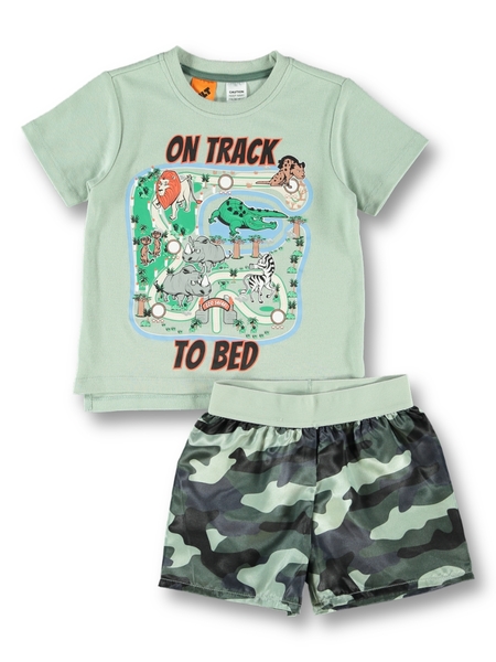Boys Knit Satin Pyjama Set
