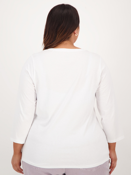 Womens Plus Size Australian Cotton 3/4 Sleeve Top