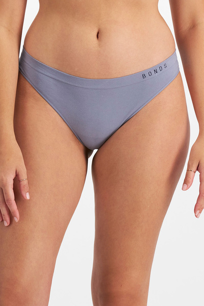 10 Pack Bonds Hipster Boyleg Briefs Womens Underwear - Grey