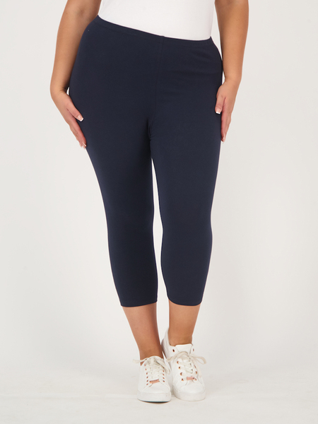 Buy Women's Plus Size Cropped Leggings with Elasticised Waistband Online