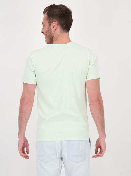 Light green Mens Short Sleeve Australian Cotton V Neck T-Shirt | Best ...