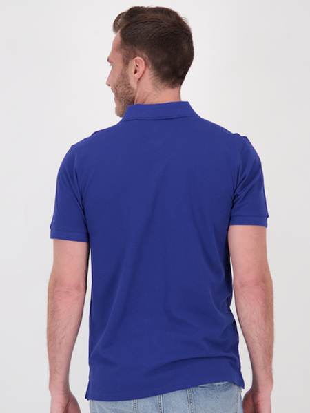 Cobalt blue Mens Australian Cotton Short Sleeve Polo | Best&Less™ Online