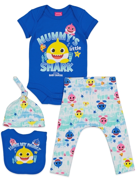 Baby Shark Baby 4 Piece Starter Pack