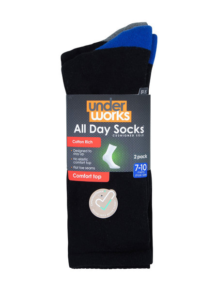 Underworks 2pk All Day Socks