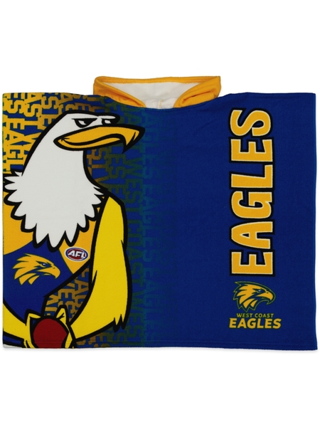 West Coast Eagles AFL Toddler Hooded Towel