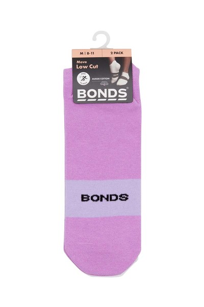 Bonds Move Low Cut Sock 2Pk