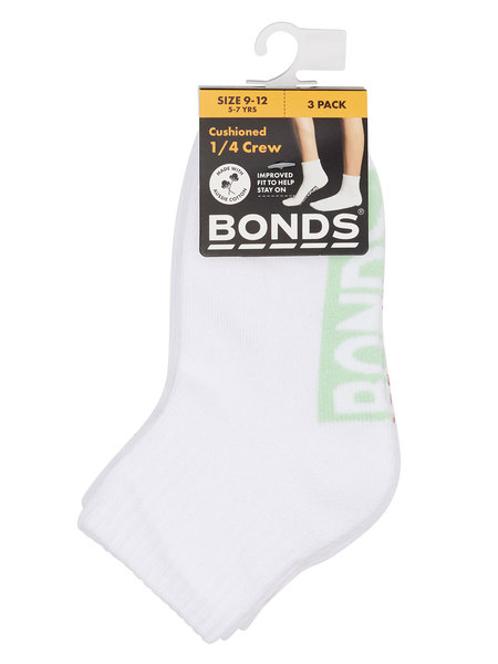 Kids Bonds Quarter Crew Socks
