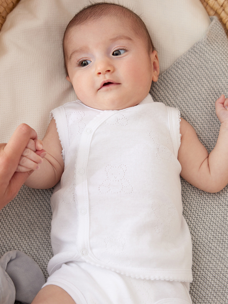Baby Organic Cotton Sleeveless Vest By Erin