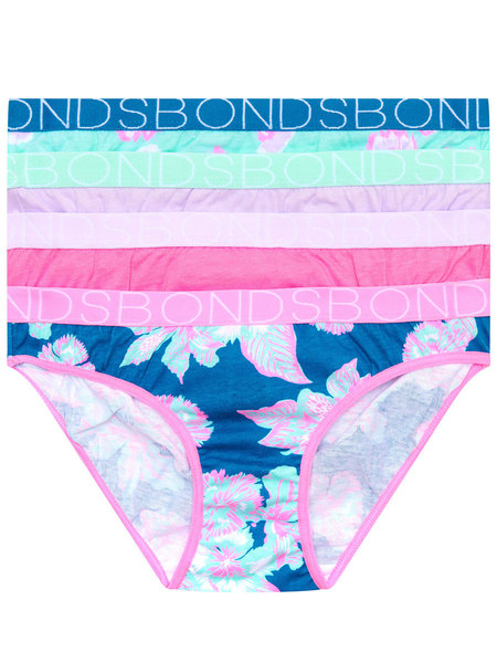 Bonds Girls Bikini 4 Pack - Multi - Size 3-4