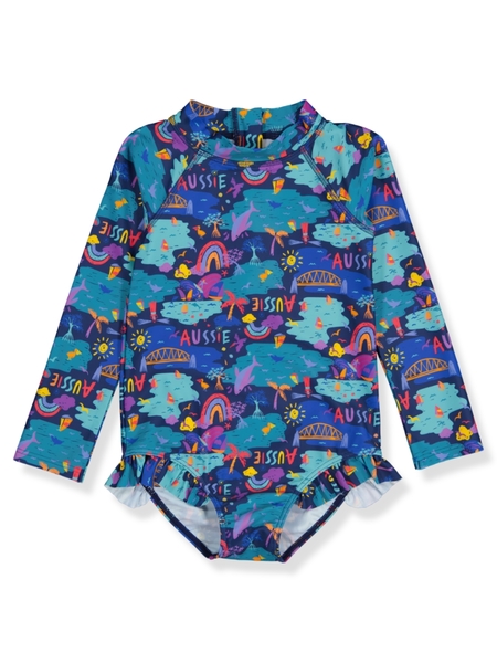 Navy blue Toddler Girl Elle Whittaker Paddlesuit | Best&Less™ Online