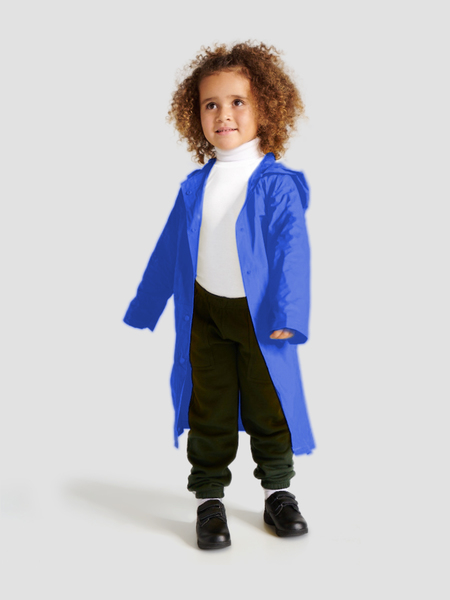 Kids School Raincoat - Royal Blue