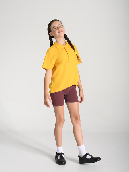 Girls School Bike Shorts - Maroon