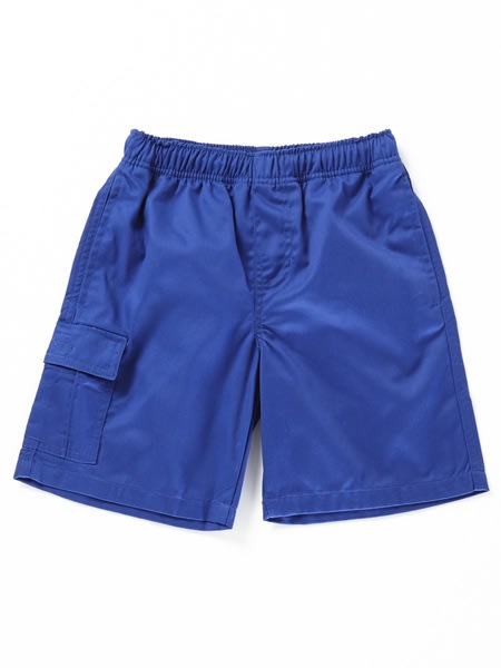 Kids Cargo Drill School Shorts - Royal Blue