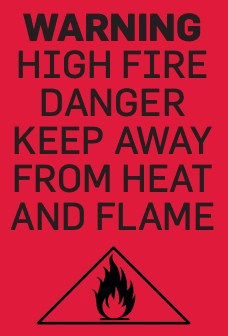 Fire Label Red