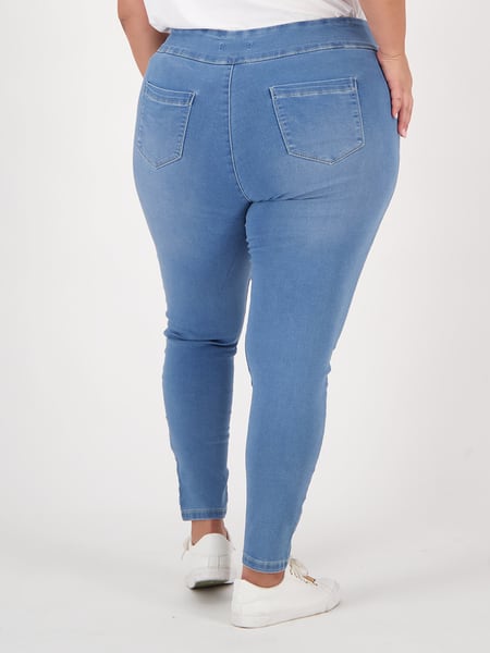Plus Size Soft Touch Pull On Full Length Jegging