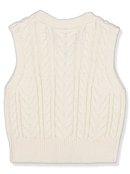 knitted cardigan vest
