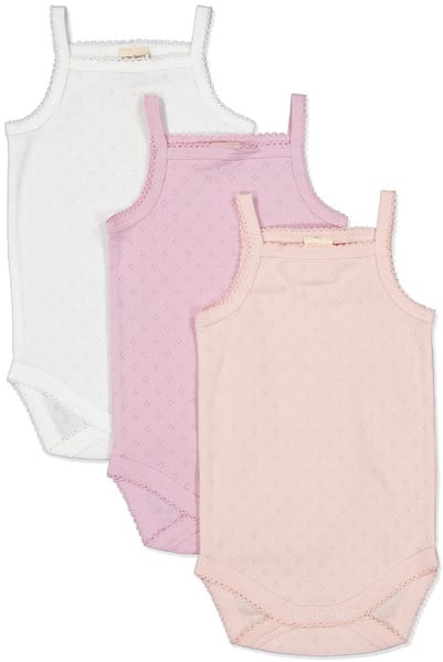 Baby 3 Pack Cami Style Organic Cotton Bodysuit