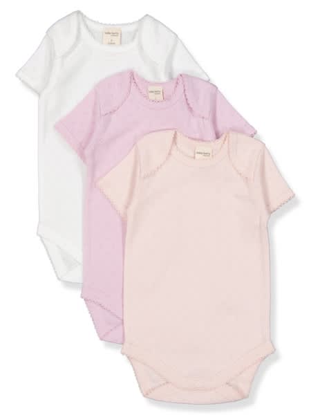 Baby 3 Pack Short Sleeve Organic Cotton Bodysuit