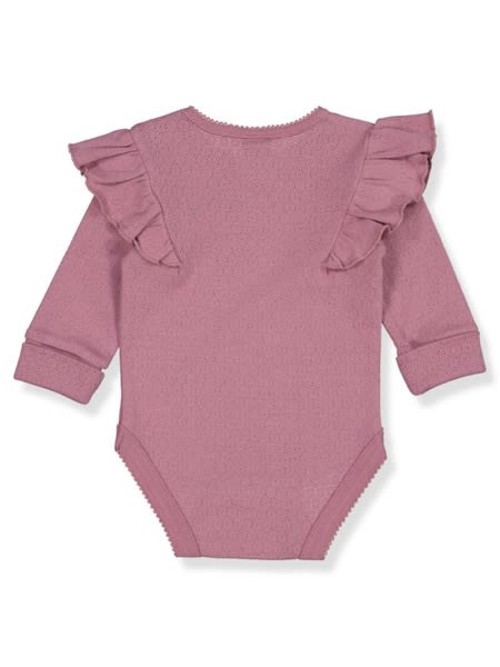 Baby Long Sleeve Bodysuit With Ruffle