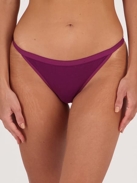 Dark purple Tanga String Bikini