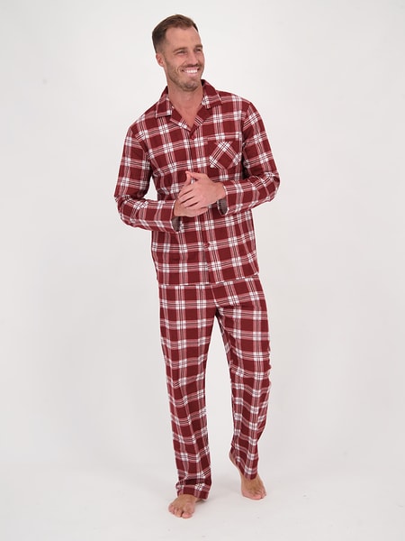 Multi colour Mens Flannel Pj Set | Best&Less™ Online