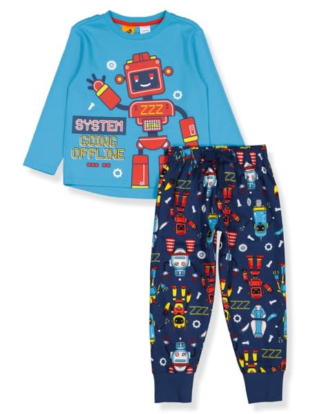 Toddler Boys Knit Flannel Pyjama