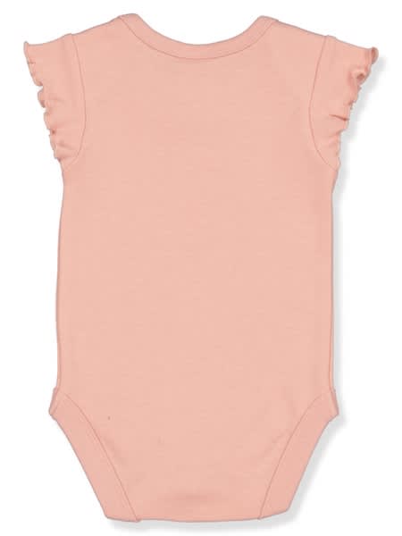 Baby Cotton Interlock Frill Sleeve Bodysuit