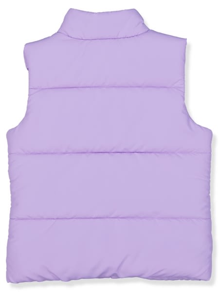Light purple Girls Pocket Puffer Vest