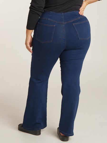 Womens Plus Size Soft Touch Flare Jegging