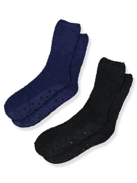 Mens 2 Pack Lounge Marshmallow Bed Sock