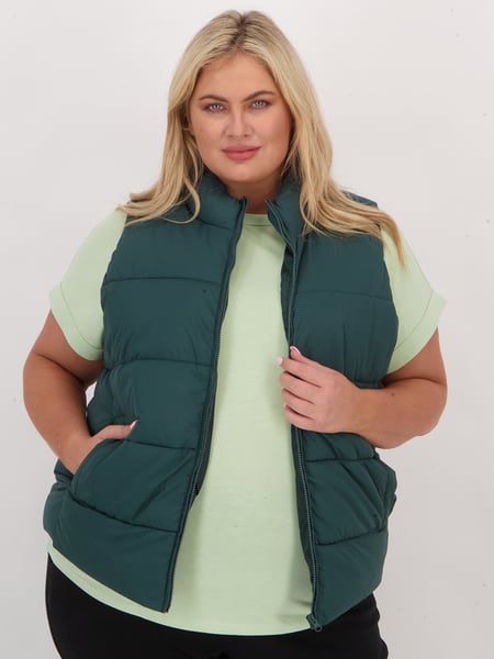 Womens Plus Size Puffer Vest