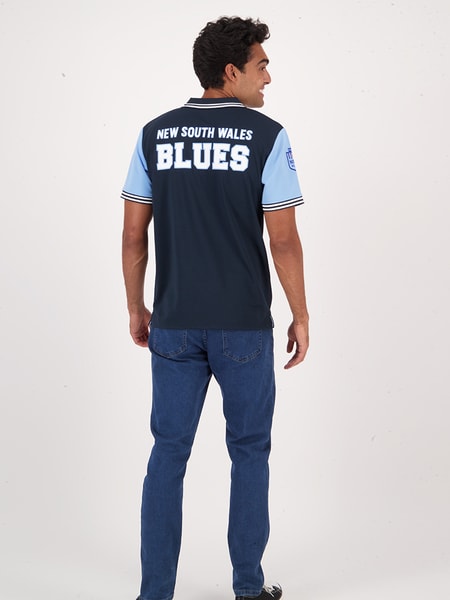 NSW Blues State Of Origin Mens Polo Shirt