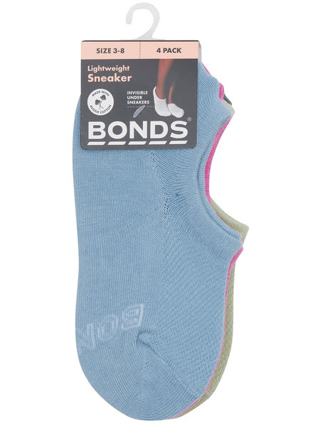 Sneaker Sock 4 Pack Bonds Logo Light
