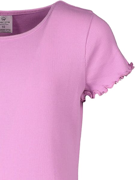 Medium purple Girls Short Sleeve Organic Rib Dress | Best&Less™ Online