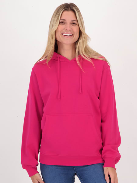 Dark pink Womens Australian Cotton Blend Fleece Hoodie