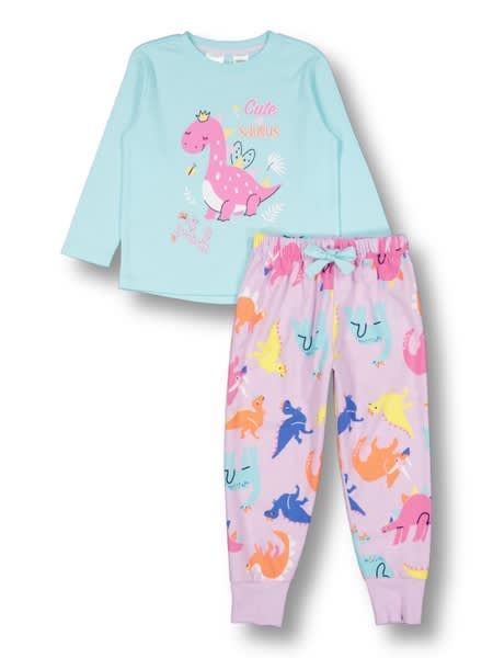 Toddler Girls Knit Flannel Pyjama