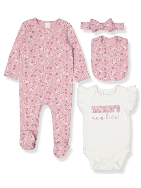 Light pink Baby Cotton 4 Piece Starter Pack | Best&Less™ Online