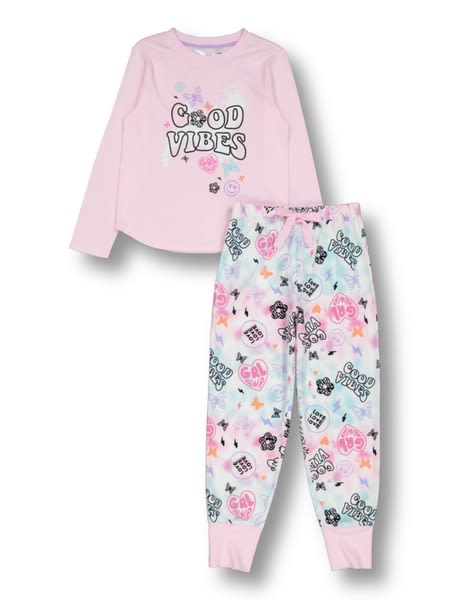 Girls Knit Flannel Pyjama