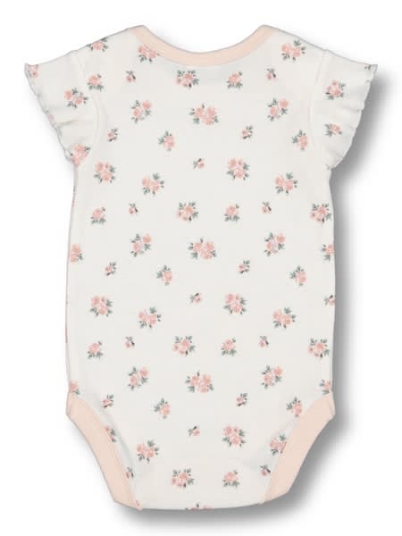 Baby Cotton Interlock Frill Sleeve Bodysuit