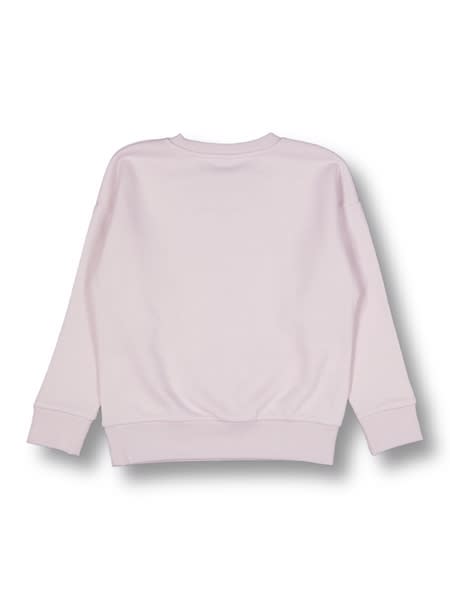 Girls Print Front Fleece Sweater
