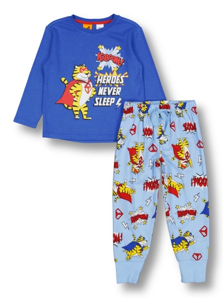Toddler Boys Knit Flannel Pyjama