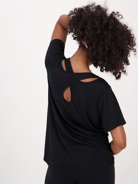 Womens Active Layered Back Top