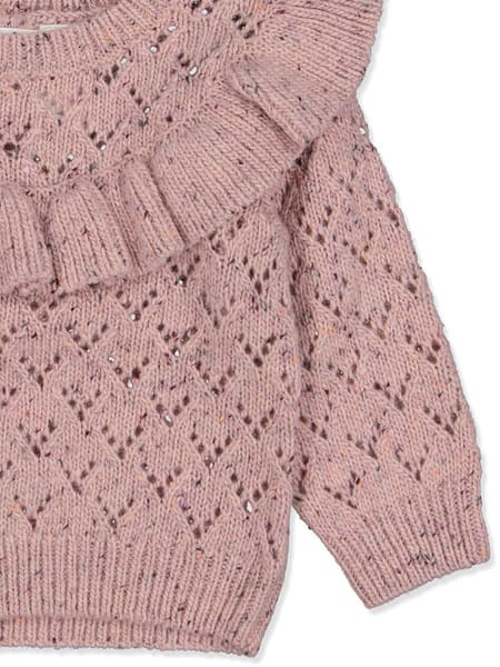 Baby Knitted Jumper With Ruffles